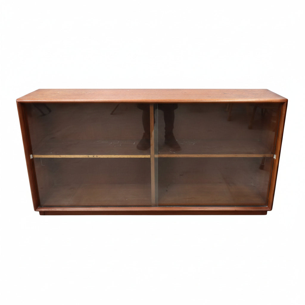 Mid Century Display Cabinet with Glass Doors
