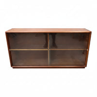 Mid Century Display Cabinet with Glass Doors