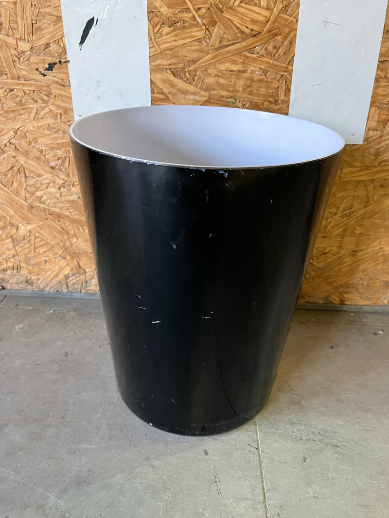 Black Garbage Can