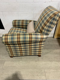 Ethan Allen Plaid Armchair