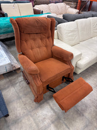 Mid-Century Modern Orange Recliner