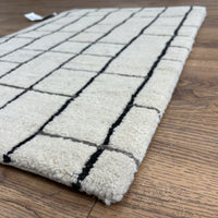 2x3-ft Blipmarks Neutral Laura Kirar Rug, 100% Wool, 2-0094104