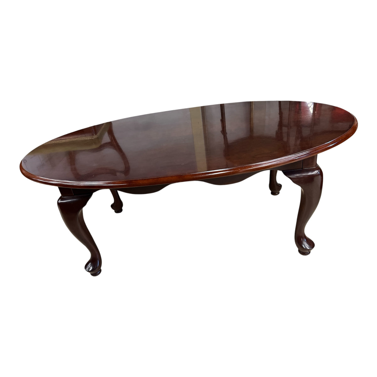 Mahogany Oval Coffee Table