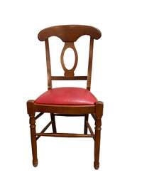 4-Piece Wooden Carver Chair with curved top rail & Oval Backrest