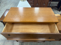 Mid-Century Modern Hardwood Tallboy Chest