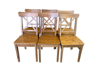 Cross-Back Chairs Set of 6