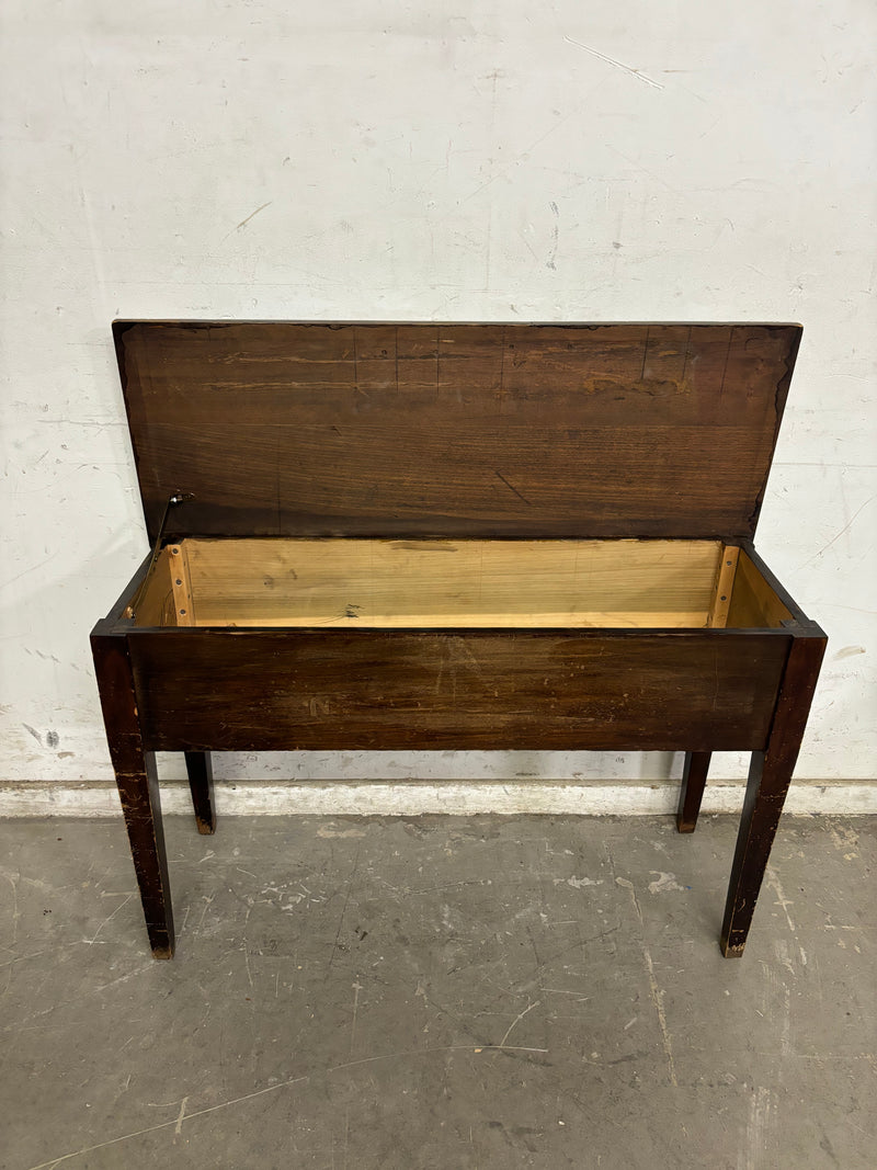 36”W Brown Storage Sidetable