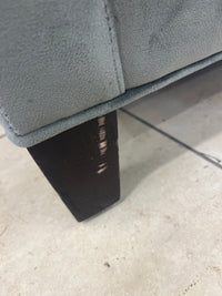 Grey Velvet Upholstered Armchair