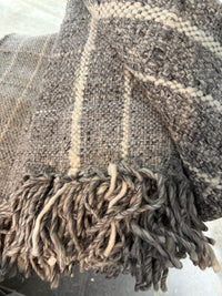 Shetland Shades of Grey Woven 9 x 6 Ft. Area Rug with Fringe