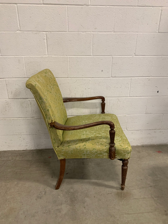 Green Upholstered Accent Chair