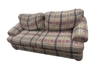 Tartan Plaid Upholstered Sofa