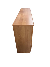 Wooden Dresser with Blue Drawers