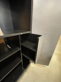 Tall Gray Entertainment Unit