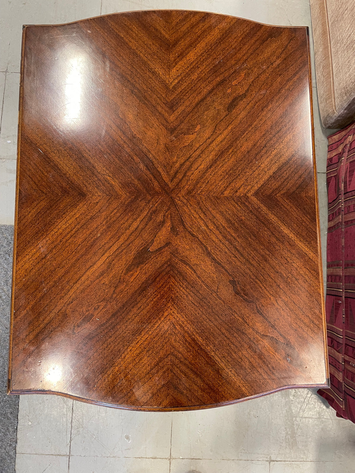Woodgrain Side Table with One Drawer