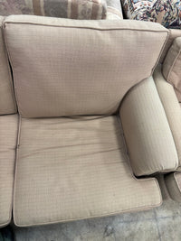 Tan Upholstered Loveseat