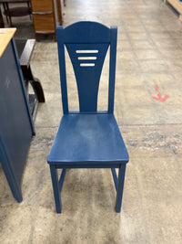 Light Wood and Dark Blue Desk