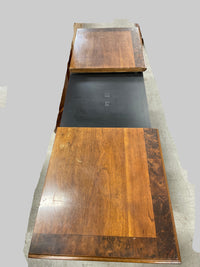Bar Sideboard with Wood Inlay and Brass Hardware