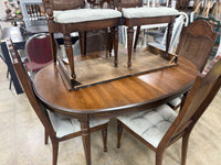 Dark Brown and Mint Green Dining Set