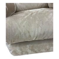 Beige Plush Rocker Recliner Chair