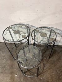 Femas Glass Nesting Table