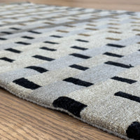 3x5-ft Weave Blue Ridge Rug, 100% Wool with Silk Accent, 2-0039673