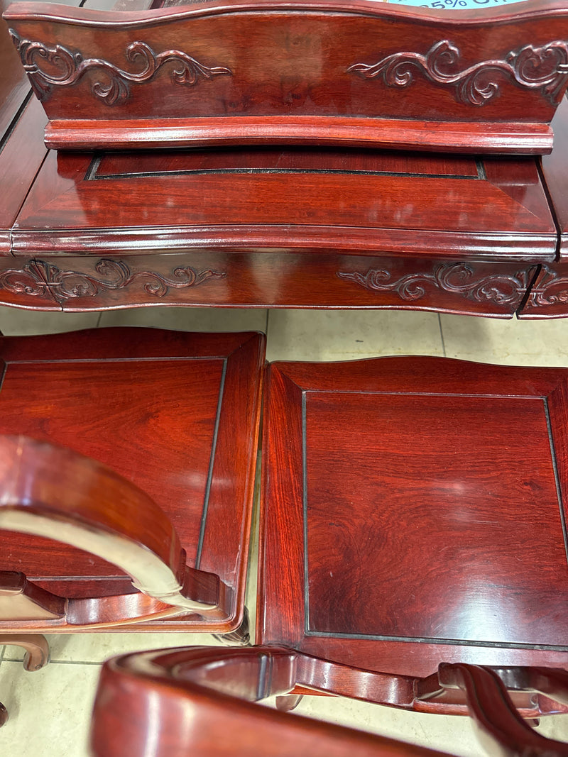 Polished Rosewood Dining Set