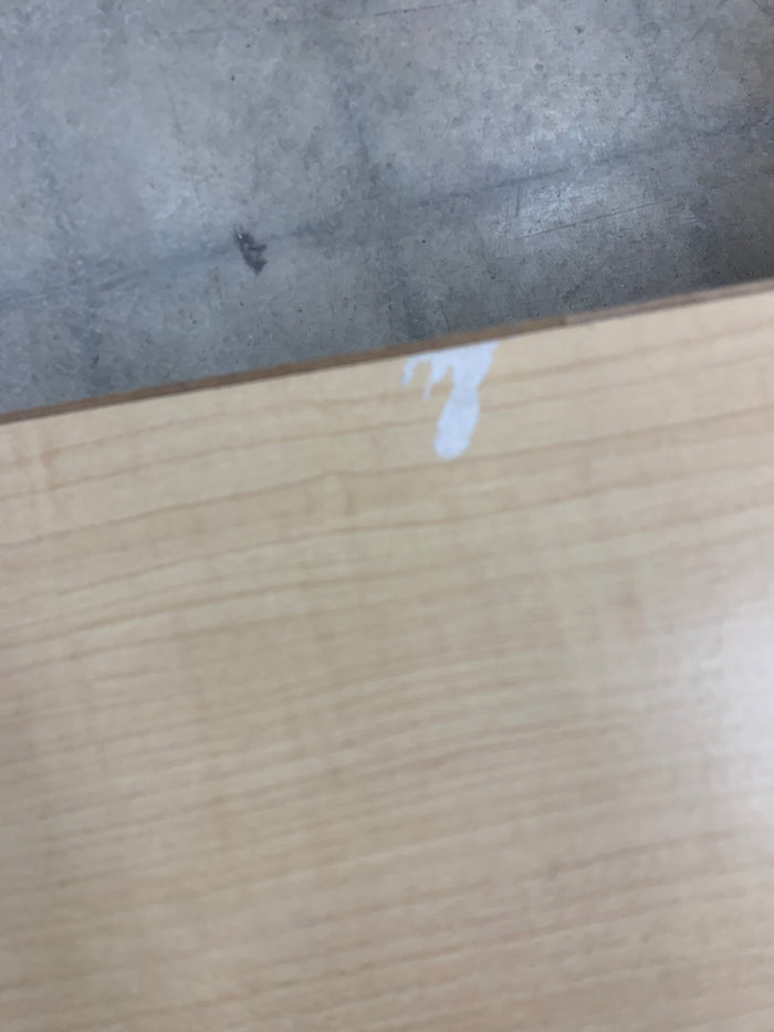 Light Beige Nightstand With Wood Handles