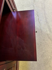 Vintage Dark Cherry Red TV Console