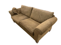 Large Dark Brown Plush Loveseat