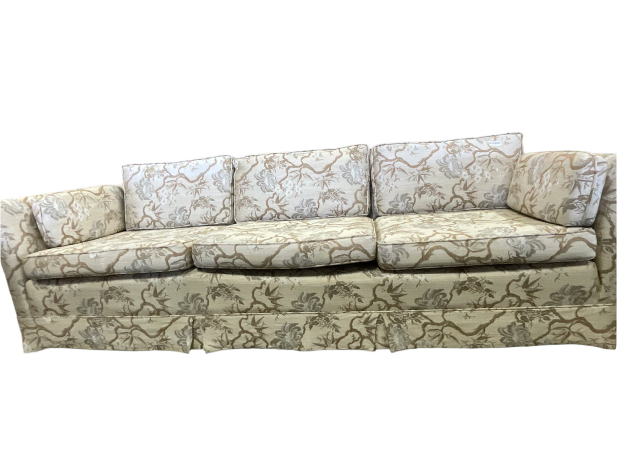 Floral Cream three seater sofa