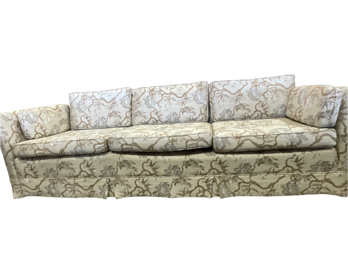 Floral Cream three seater sofa