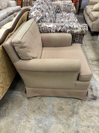 Tan Upholstered Club Chair