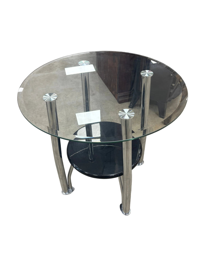 Round Glass Side Table