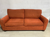 Vintage Three Seater Sofa in Red