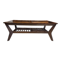 Contemporary Coffee Table with Glass Panes