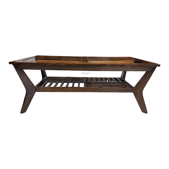 Contemporary Coffee Table with Glass Panes