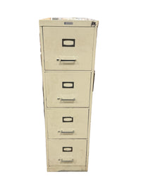 Beige 4-Drawer metal Vertical Filing Cabinet
