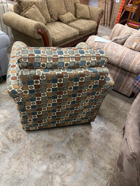 Geometric Patterned Accent Chair