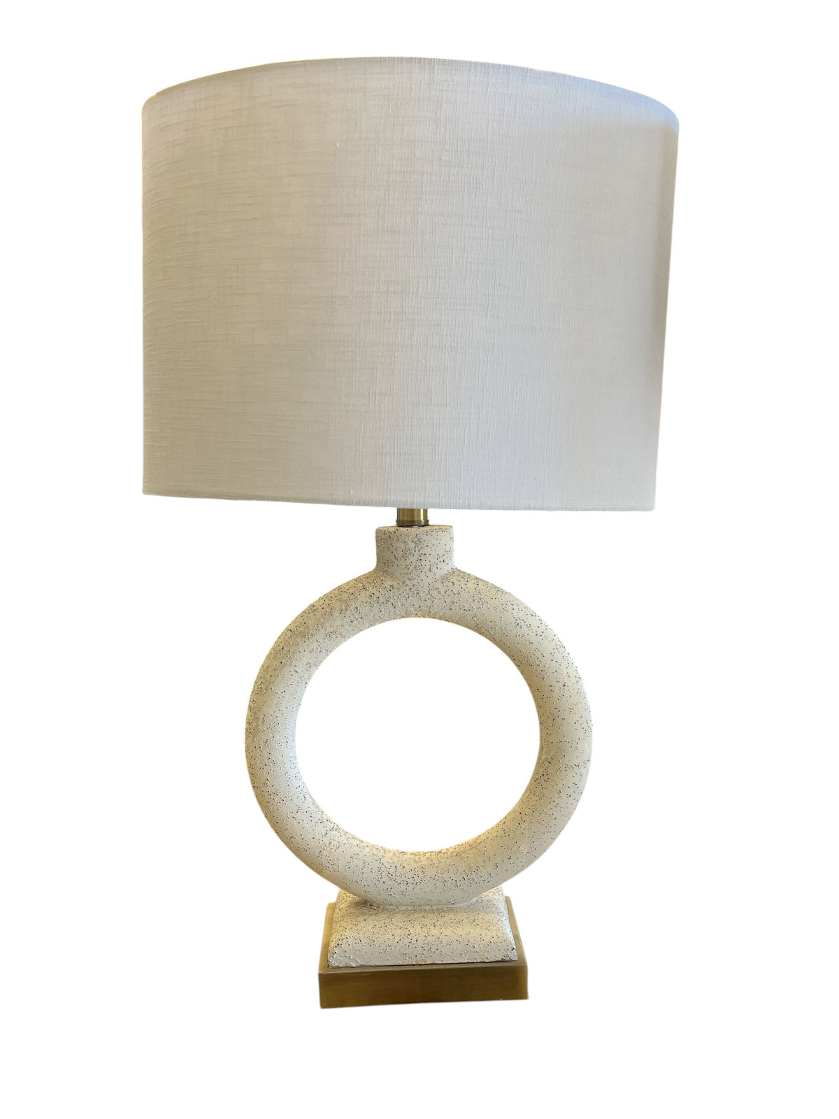 Textured Circular Table Lamps (Set of 2)