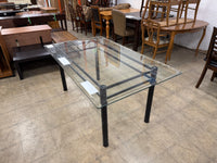 Black Rectangular Glass Dining Table