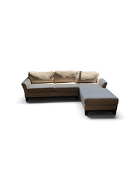 L-Shaped Sectional with Chaise in Cream