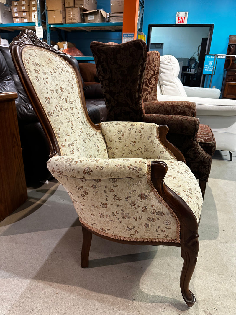 Antique Victorian Grandfather Chair