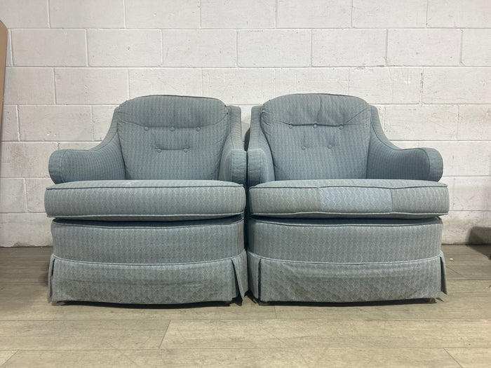 Bluey Arm Chairs - A set of two