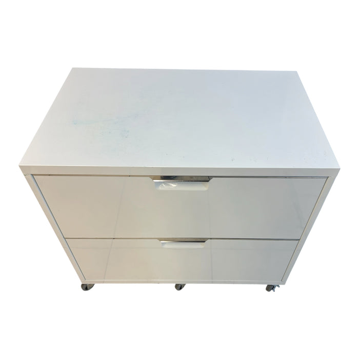 Damio White Filing Cabinet