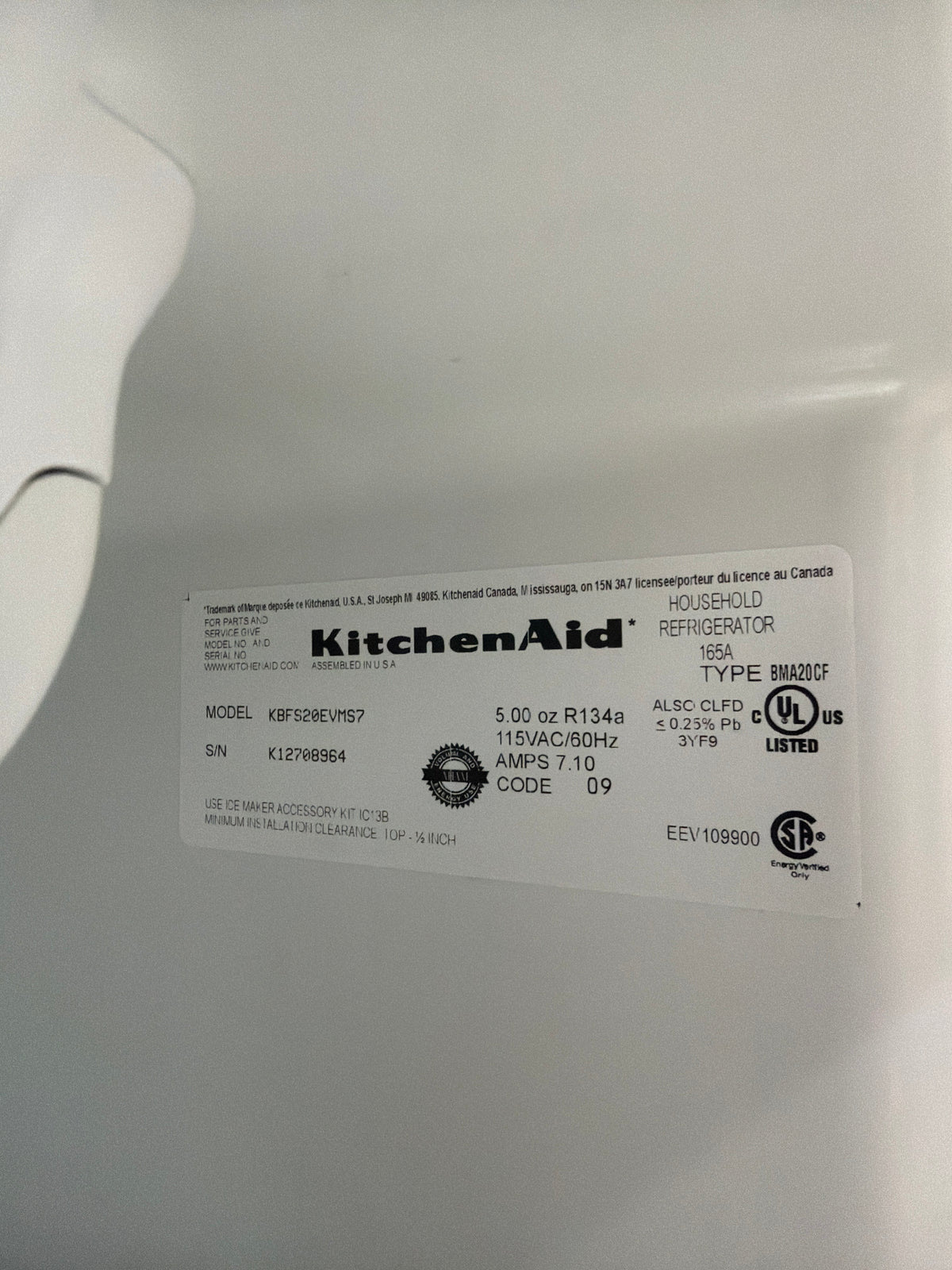 KitchenAid French Doors Stainless Steel Refrigerator Bottom Drawer Freezer