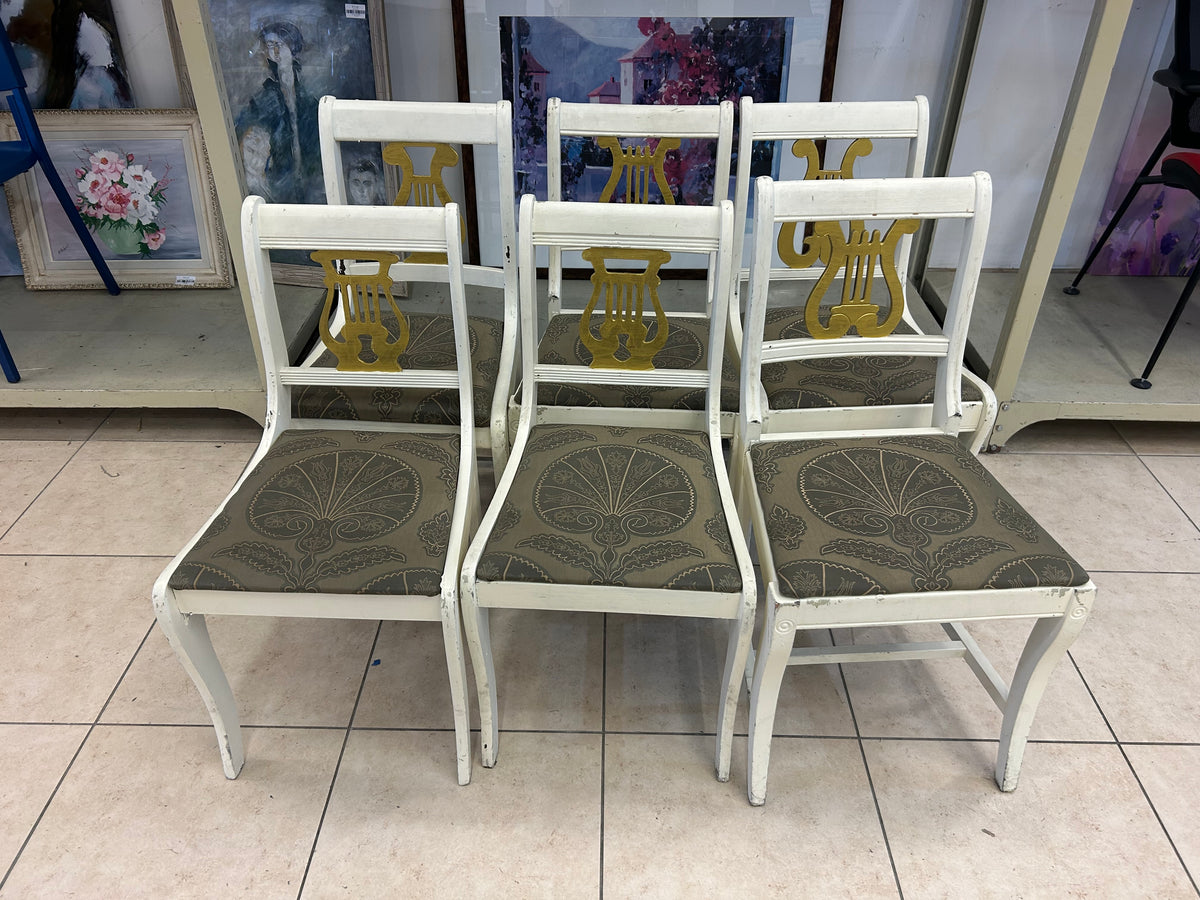 Classic Lyre-Back Dinning Chairs Set