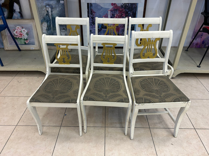 Classic Lyre-Back Dinning Chairs Set