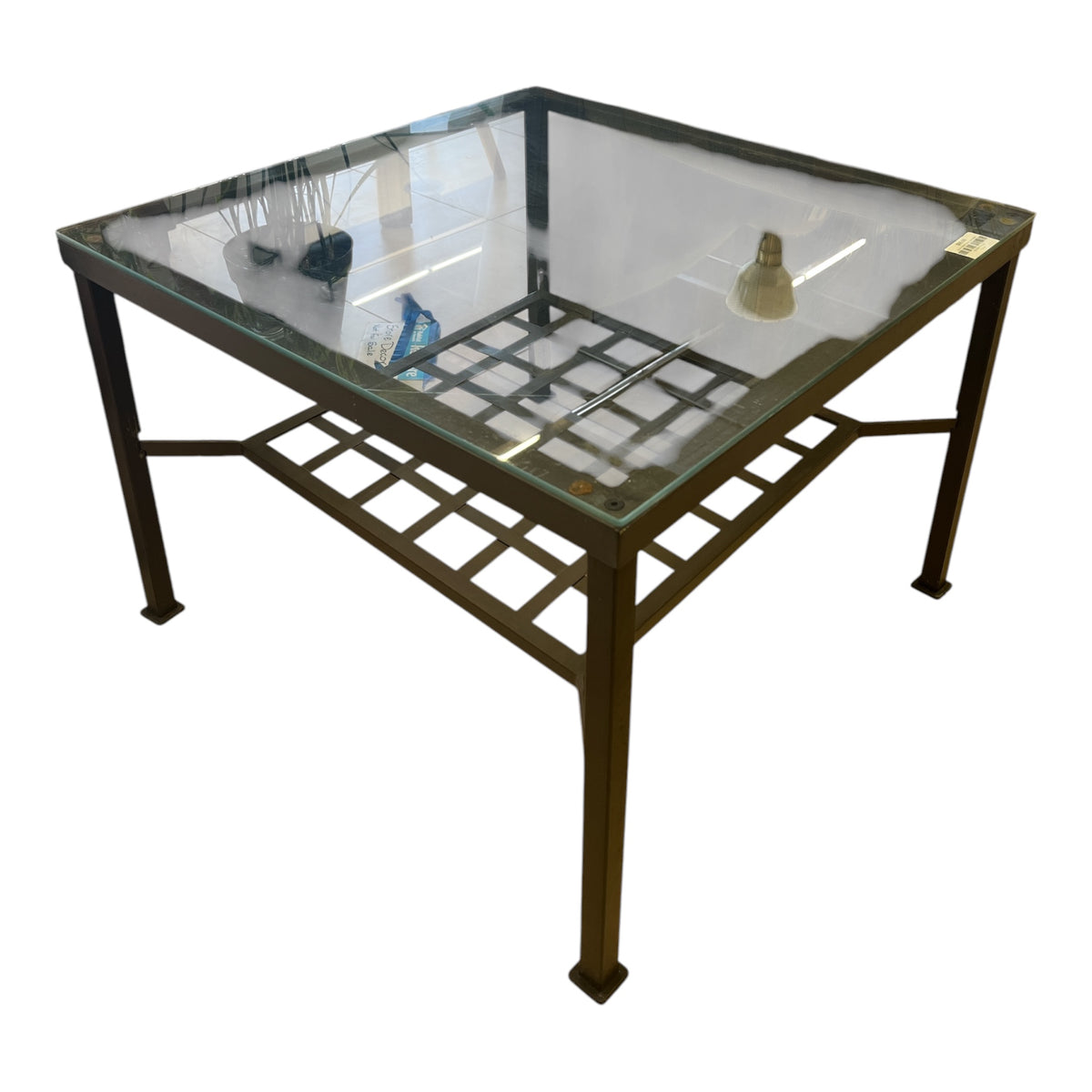 Lauer Metal & Glass Side Table