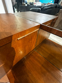 Mid Century Modern Wooden Vanity With Mirror