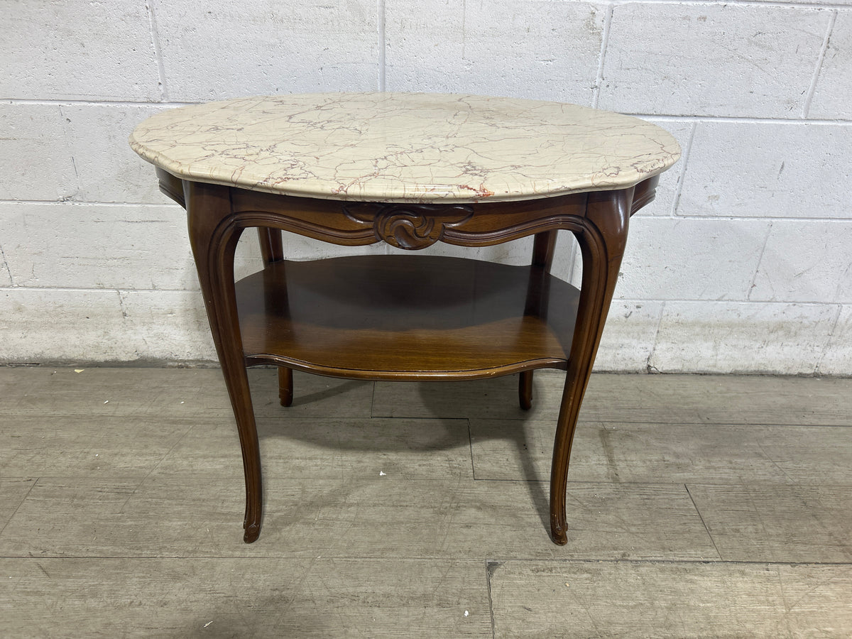 Stone Top Oval Table